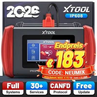 XTOOL IP608 Profi Auslesegerät KFZ OBD2 Diagnosegerät Alle System ECU Coding NEU