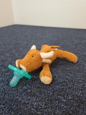 Mary Meyer WubbaNub Longhorn Bull Cow Infant Pacifier Stuffed Animal Plush Lovey