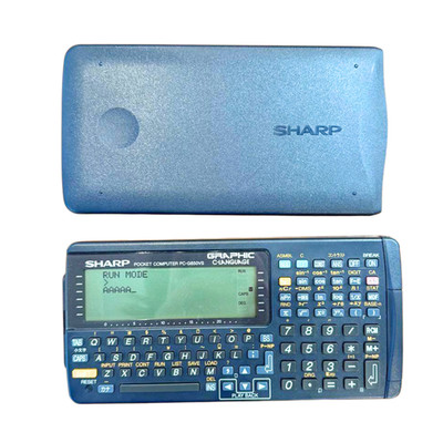 SHARP Pocket computer PC G850VS vintage Function Calculator Tested Japan Pokecom