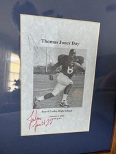 Julius Jones Autographed Football Photo Powell Valley HS Thomas Jones Day