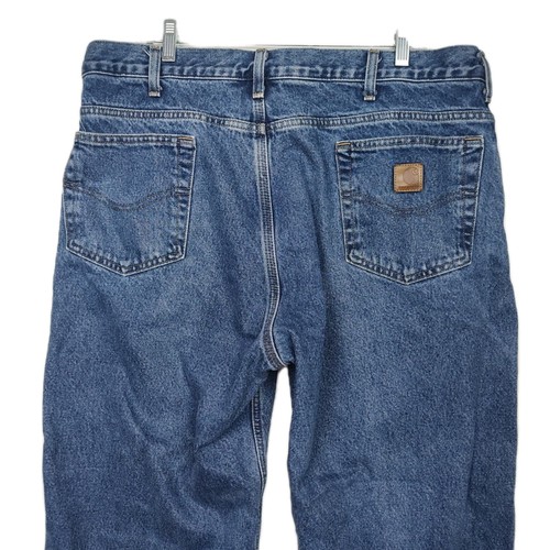 Jeans Carhartt Relaxed Fit gamba dritta foderati in flanella, 38x32, blu B172 DST - Foto 8 di 12