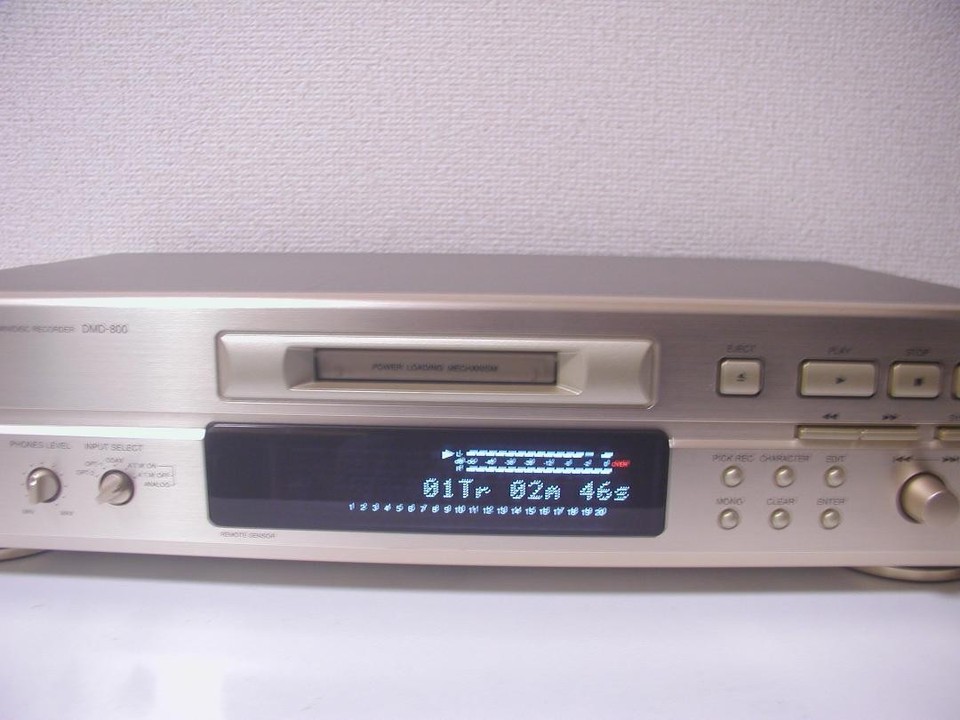 Platine MiniDisc DENON DMD-800 - Noir - Révisée Et Nettoyée - Japon