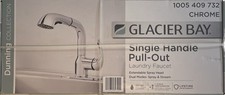 NEW Glacier Bay Dunning Pull-Out Laundry Faucet w/ Dual Spray Chrome 1005409732
