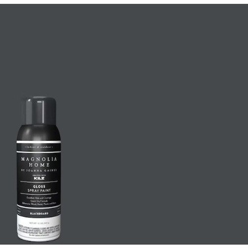 Magnolia Home Interior/Exterior Spray Paint with Kilz Color Blackboard Gloss