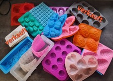 Großes Set mit verschiedenen Seifenformen aus Silikon