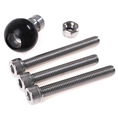 Motorcycle Handlebar Clamp Base 1" 25mm Ball with M8 Screws for Ram Mount WH LZ - Picture 10 of 12
