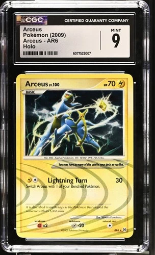 CGC 9 Arceus AR6 Holo Arceus Pokémon Card