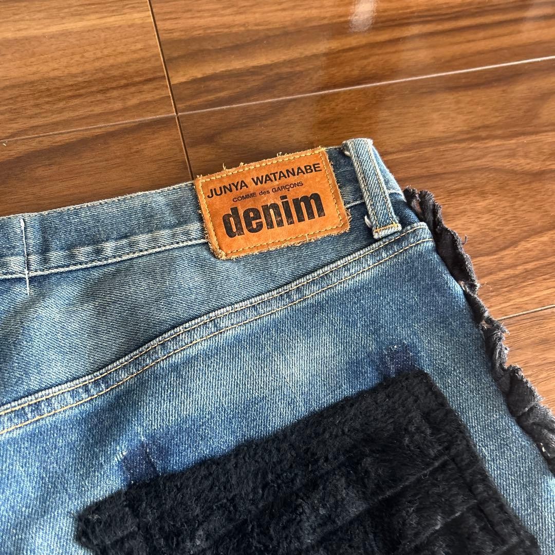 Junya Watanabe Denim Patchwork Studded Jeans S Bl… - image 9