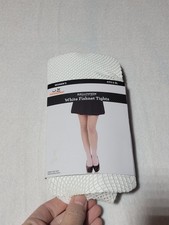 white fishnet stockings