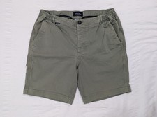 Mr Marvis Chino Original Shorts 'Defenders' Elastic Waist Mens Large W33-34"