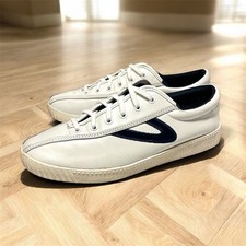 Tretorn Nylite Plus Sz 9 Canvas Women's Sneaker Shoes Eco Ortholite White/Navy