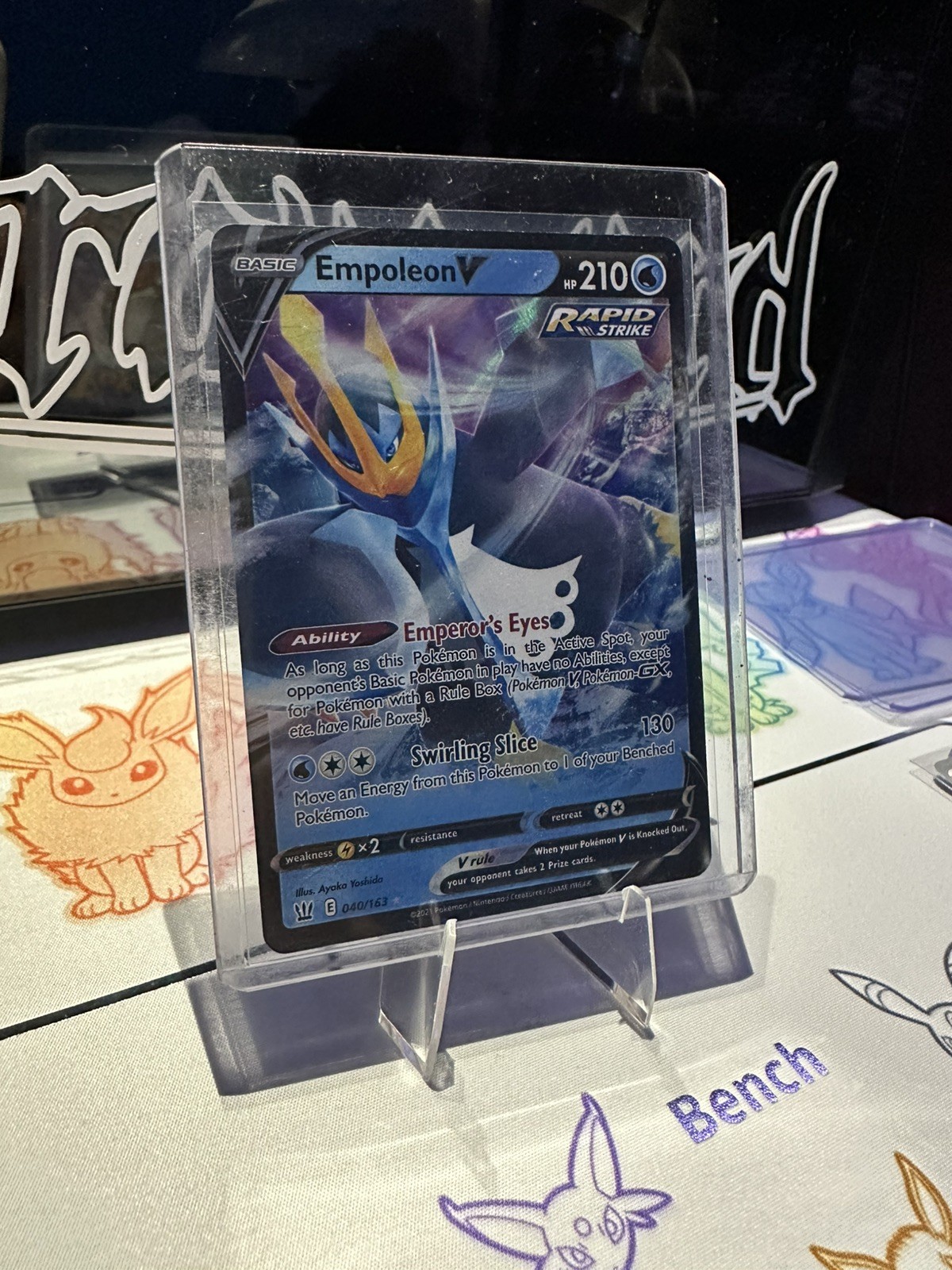 Near Mint Empoleon V 040/163 HOLO RARE Battle Styles Pokemon TCG