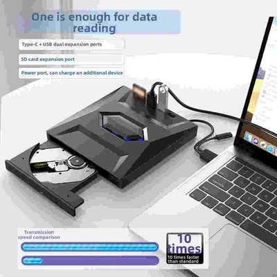 USB 3.0 7 in 1 Externer BD DVD CD Brenner 120mm 80mm Discs