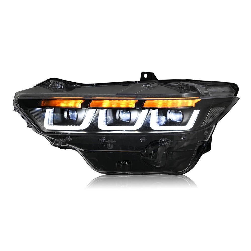 TT-ABC LED Headlights For Ford Mustang 2024 2025 2-COLOR DRL Front Lamps LH+RH