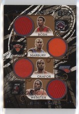 2006-07 Luxury Box Relics Quad Bronze 13/19 Chris Bosh Stephon Marbury HOF 1e2l
