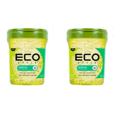 Eco Styling Gel Olive Oil - 100 Pure Olive Oil - Adds Shine hair 32 oz - 2 Pack