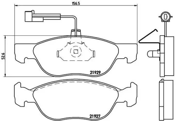 Brake pads P 23 071 BREMBO for ALFA ROMEO 145 146 GTV SPIDER - Image 3