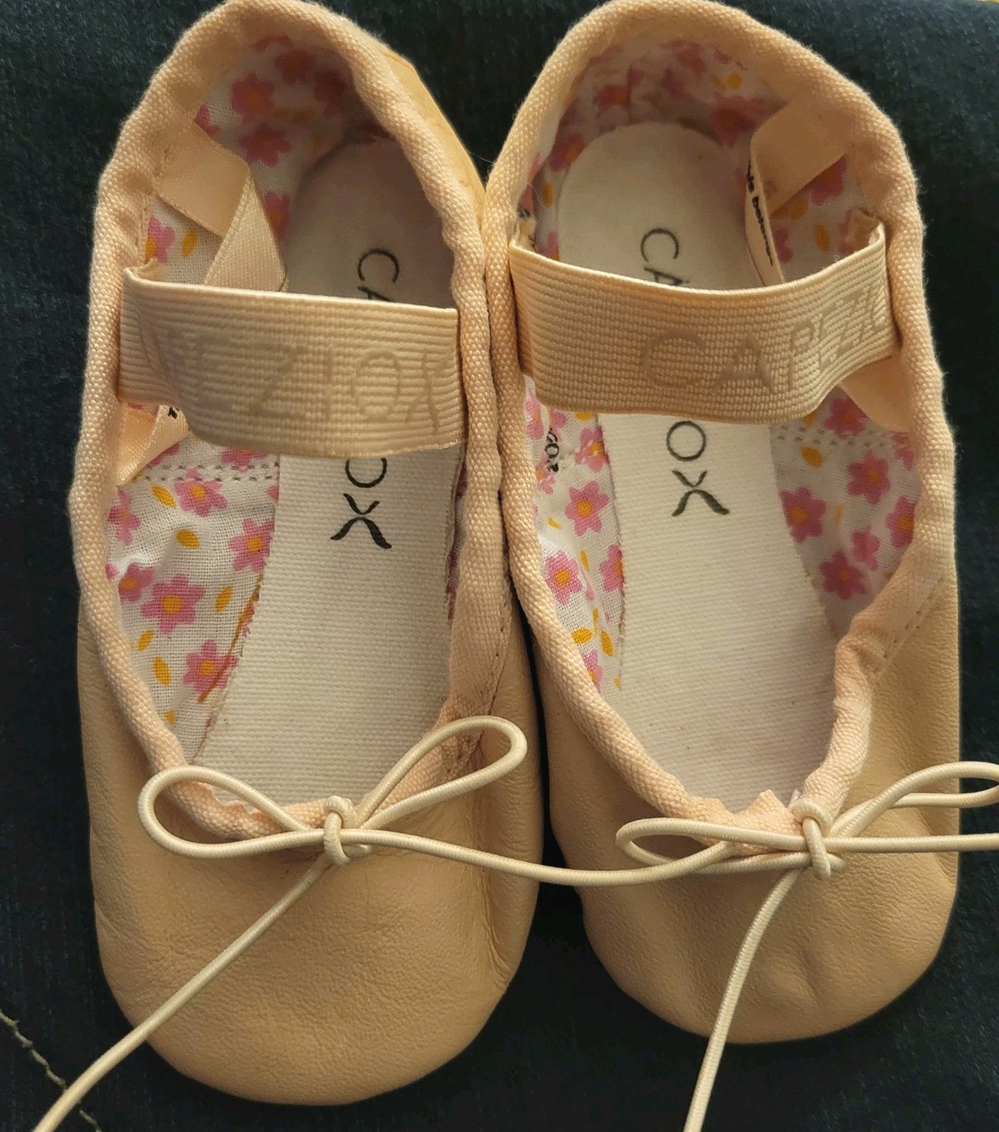 SAOLA Capezio Daisy 205X Ciabatte da ballo in pelle rosa suola intera taglia 6 5 W usate in ottime condizioni