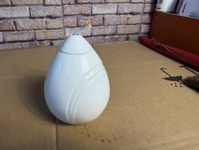 Vintage AK Kaiser Porzellan Vase   weiß  cm West-Germany  Lampe Leuchte