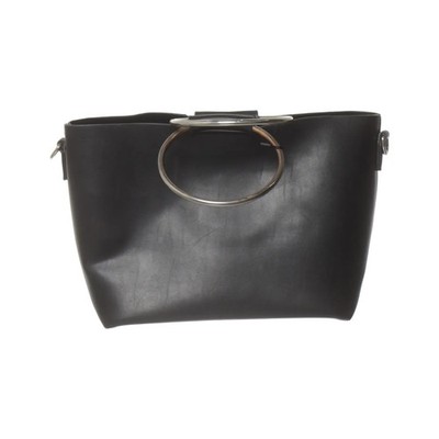 Zara Basic Collection, Handtasche, Damen, Schwarz, Einfarbig, 22, 13, 18 cm #W7S