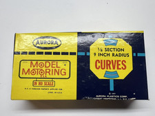6 Aurora Model Motoring 1514 1/8 Section 9" Radius Curves in original box