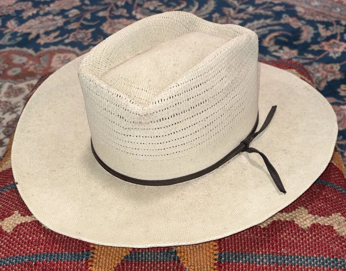 Cowboy Straw Vintage Men's 7 1/4 Size for sale | eBay