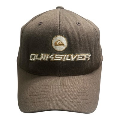 Quicksilver Flexfit Brown Baseball Cap Wool Blend