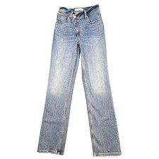 Abercrombie  Fitch Blue The 90s Straight Ultra High Rise Jeans Womens 00R