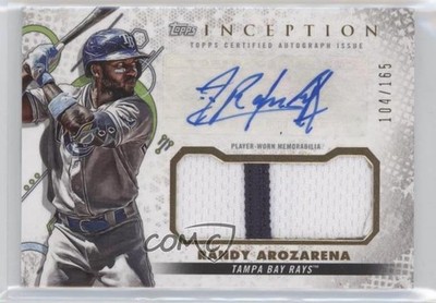 2022 Topps Inception 104/165 Randy Arozarena #IAP-RAZ Patch Auto 0g4