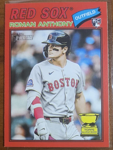 2026 Topps Heritage Roman Anthony Rookie Red Border Parallel SP Card #86
