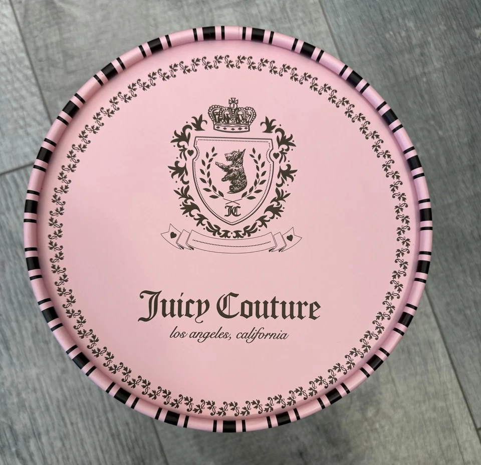 Orejeras rosa Juicy Couture nuevas con etiquetas con linda caja a rayas Y2k edición limitada Foto 4 de 4
