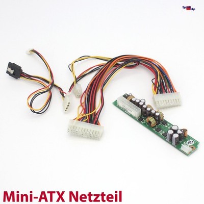MINI ATX 20+4PIN NETZTEIL POWER SUPPLY VOLT INPUT 12V OUTPUT SATA MOLEX