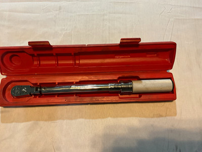 Snap-on QD2FR75 3/8 in Drive Click Ratcheting Torque Wrench w/ Case