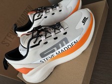 Image of Steve Madden Elevate 2 Trainers. Orange & Bone. Uk Size 6 Eu 39 . New In Box