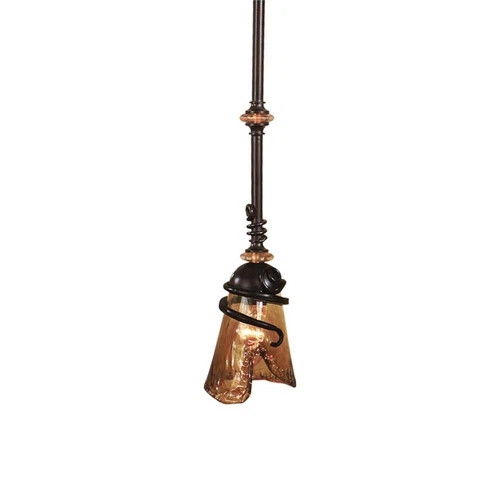 Uttermost Vitalia Metal Glass and Resin Mini Pendant in Oil Rubbed Bronze - Picture 3 of 3