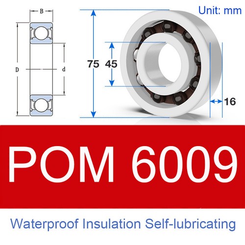 POM Plastic Bearings Deep Groove Ball Bearing 6000/6200/6800/6900 Series - Picture 17 of 43