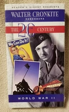 Walter Cronkite Remembers THE 20th Century World War II VHS Video Tape NEW
