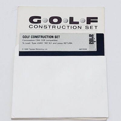 Golf Construction Set Ariola 1984 Commodore 64 Disk + Anleitung 