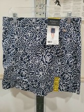 Rafaella Women's Supreme Stretch 4.5" Inseam Comfort Skort w/ Mesh Shorts Blue