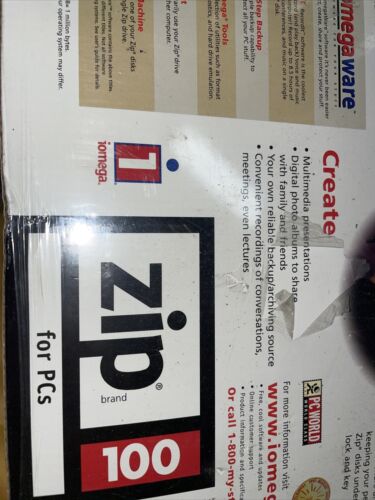 Iomega Zip 100 Lecteur Externe 100 Mo Port Parallèle pour PC + Cartouche. - Photo 4/5
