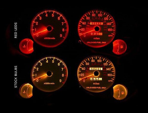 White Face Gauges for 1995-1999 Mitsubishi Eclipse - Picture 4 of 4