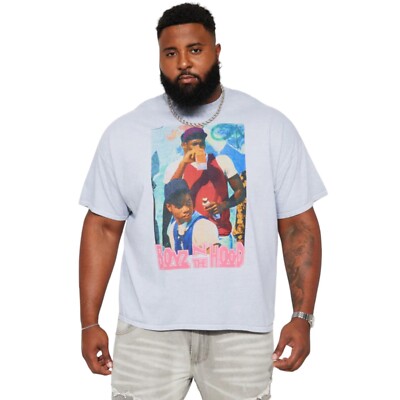 Boyz N The Hood Function Short Sleeve Tee T-Shirt Gray Men's Size 3XL