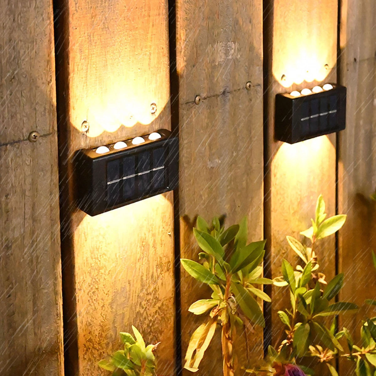 Solar down lights 2024 for garden fence