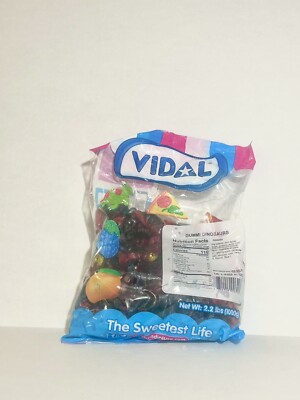 Vidal Gummy Shaped Dinosaurs Bulk Gummy Candy 2.2 Lb Bag Fresh