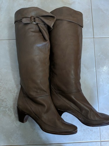 Stivali Pollini N 39 Vero Cuoio Made In Italy Anfibi Vintage Scarpe Shoes |  eBay