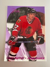 1994-95 Fleer Flair #10 Jeremy Roenick Center Spotlight Hockey Card