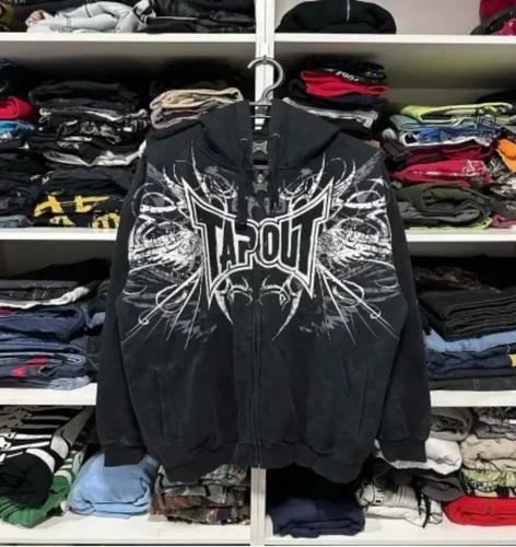 American Y2K vintage hoodies gothic pattern zip up hoodie winter womens mens hip - Picture 25 of 33
