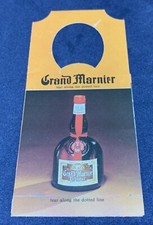 GRAND MARNIER LIQUEUR BOTTLE HANG TAG ADVERTISEMENT NEW