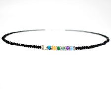 48 Cts Natural Single Strand Spinel  Mix Gem Faceted Beads Necklace JK 08E291