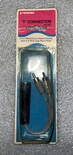 3 In 7.62 conn.stereo 3 Cond. Jack To 2 RCA Type Phone Plugs Vintage Recon